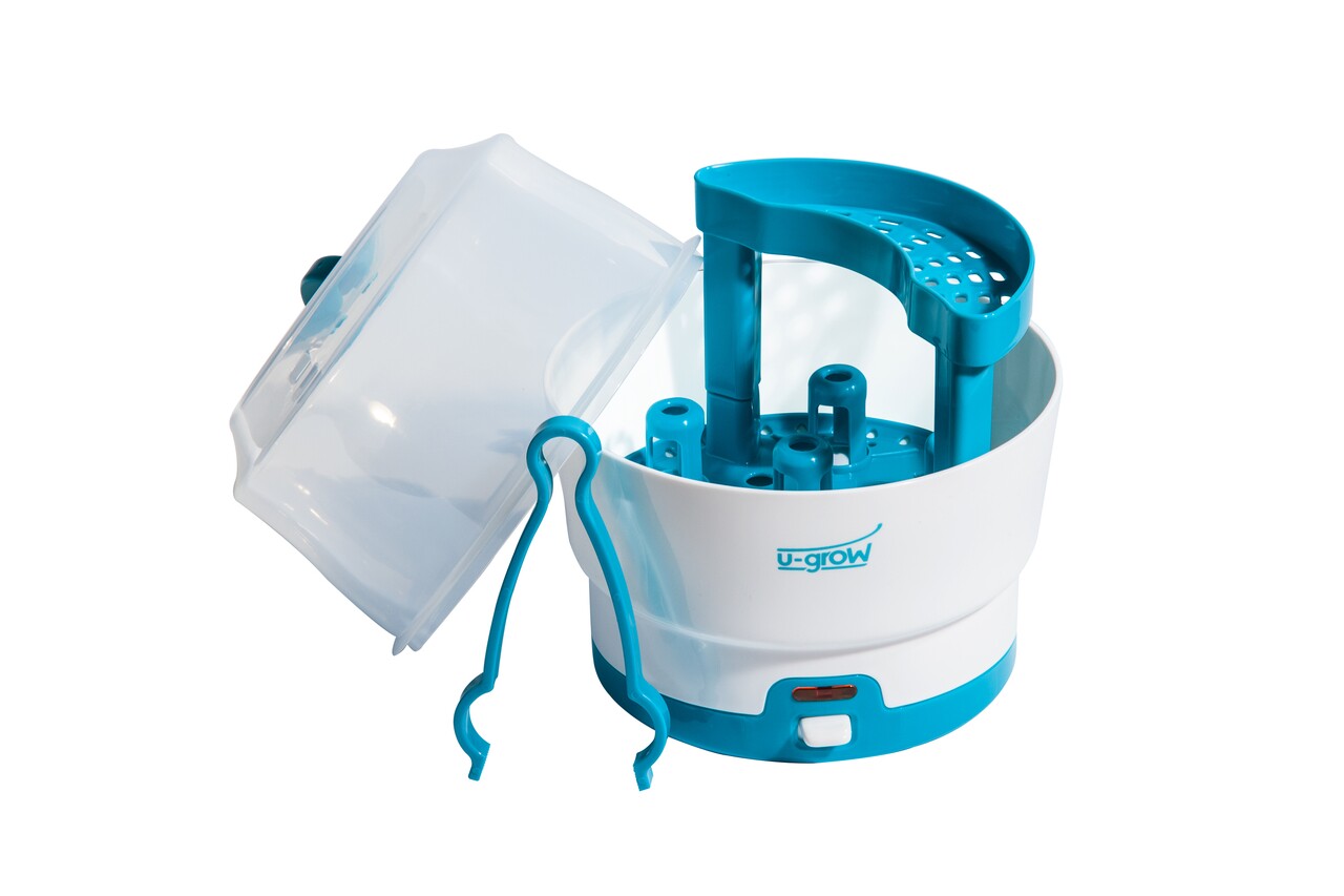 Sterilizator pentru 6 biberoane, U-grow, 20x20 x26 cm, plastic - imagine 5